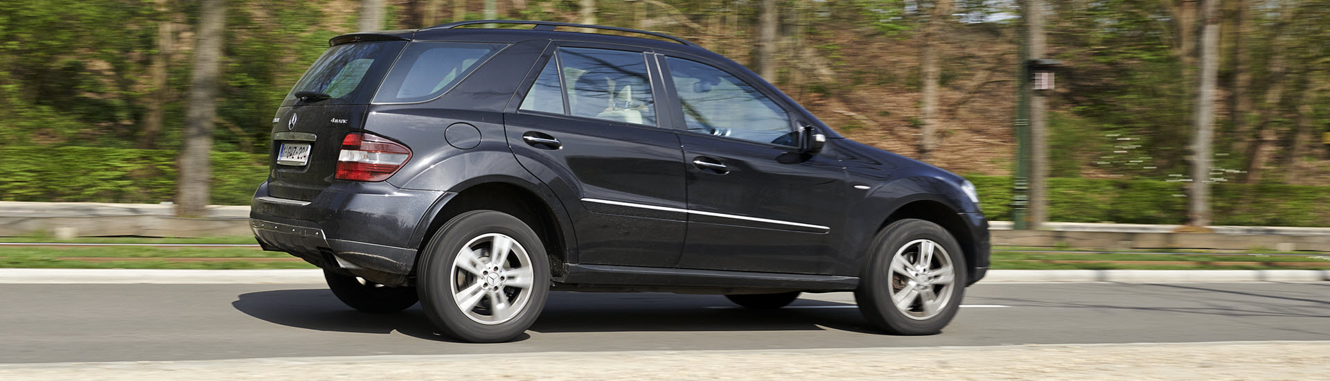 Black Mercedes ML 350 Car