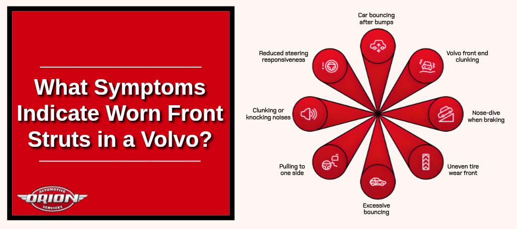 What Symptoms Indicate Worn Front Struts in a Volvo